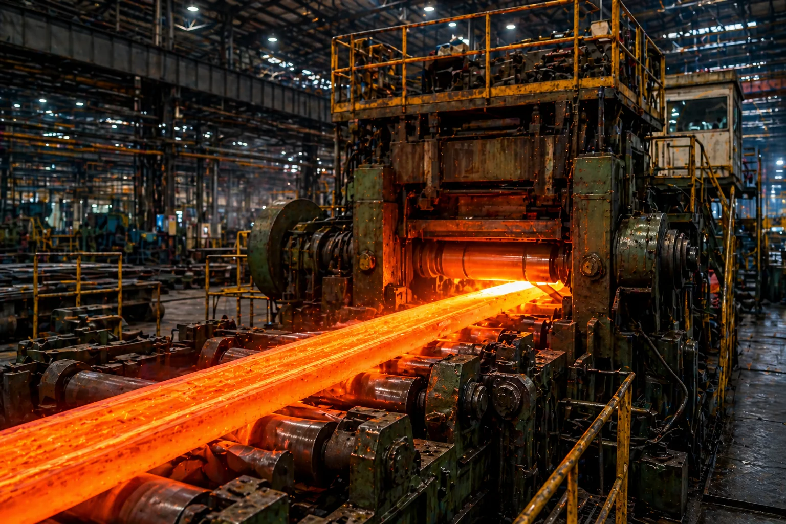 Hot rolling process at Bhartiya Ispat